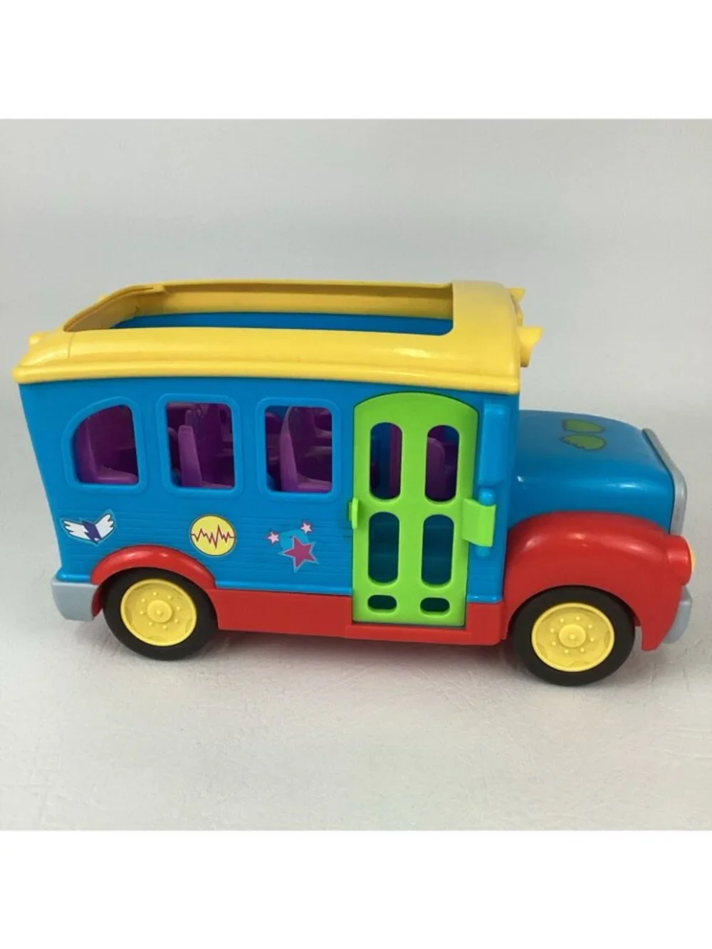 Disney Jr Muppet Babies Friendship School Bus Sounds Figures Bundle Piggy Gonzo